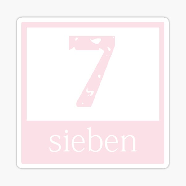 german number card set 3 learning flashcards sticker by misamisachaan redbubble