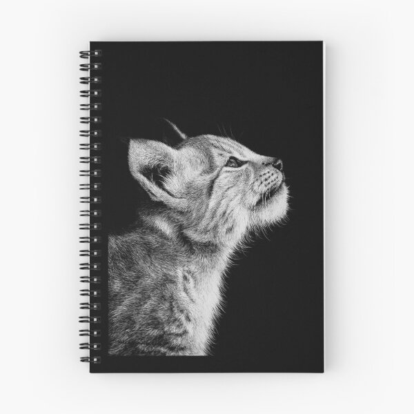 Item preview, Lynx Black and White Artwork designed and sold by MHScratchboard.