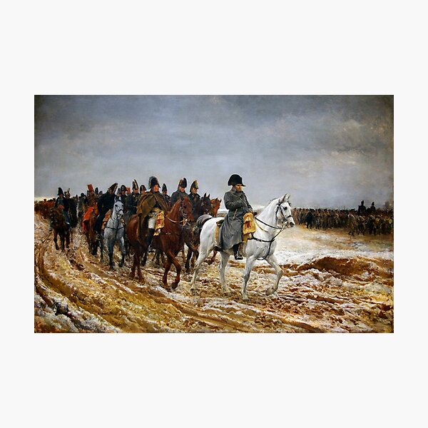 Napoleon Returning From Soissons After The Battle Of Laon Photographic Print
