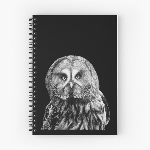 Item preview, Great Grey Owl Black and White Art designed and sold by MHScratchboard.