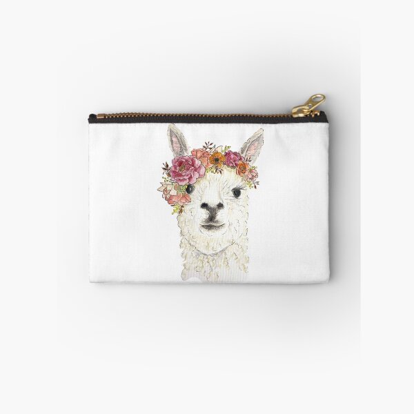 Item preview, Lama Wearing Flower Crown designed and sold by VeloursDesigns.
