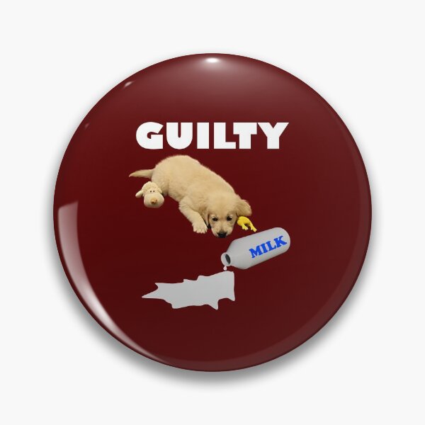 Item preview, Golden Retriever Guilty of Spilt Milk designed and sold by bradm50.