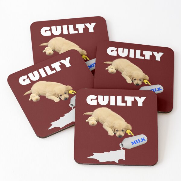 Item preview, Golden Retriever Guilty of Spilt Milk designed and sold by bradm50.