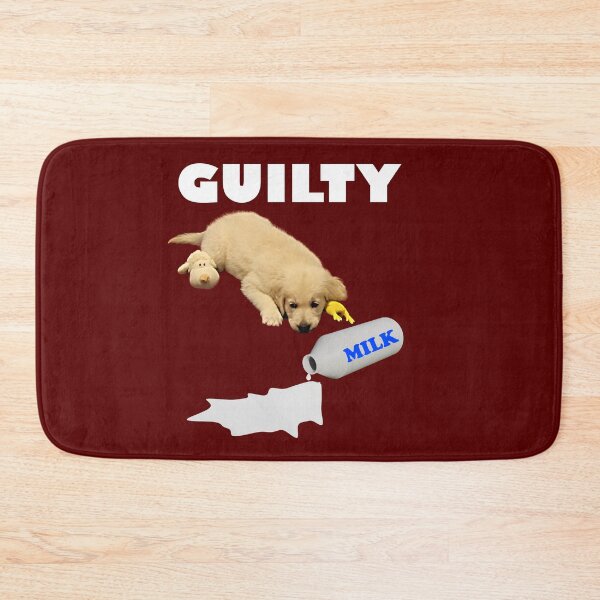 Item preview, Golden Retriever Guilty of Spilt Milk designed and sold by bradm50.