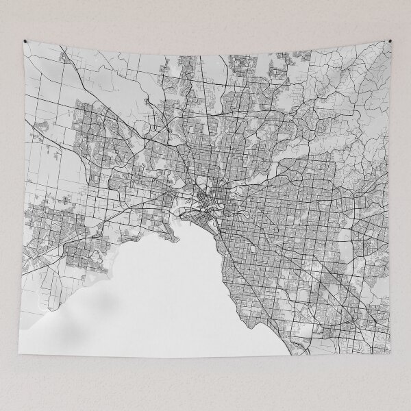 Item preview, Melbourne City Map of Australia - Light designed and sold by deMAP.