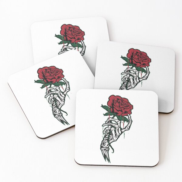 Item preview, Hand Bones and red flower designed and sold by BeSerious1.