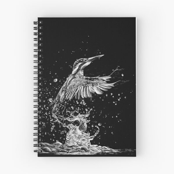 Item preview, Kingfisher Black and White Art designed and sold by MHScratchboard.