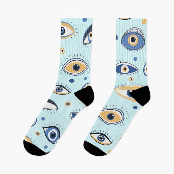 Item preview, Eyes pattern abstract, Evil doodle eye hand drawn, fabric print designed and sold by mashmosh.