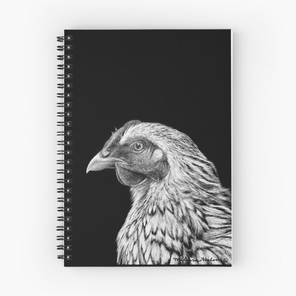 Item preview, Chicken Black and White Art designed and sold by MHScratchboard.