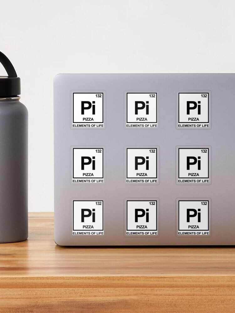 Elements of life: 132 pizza periodic table Sticker by