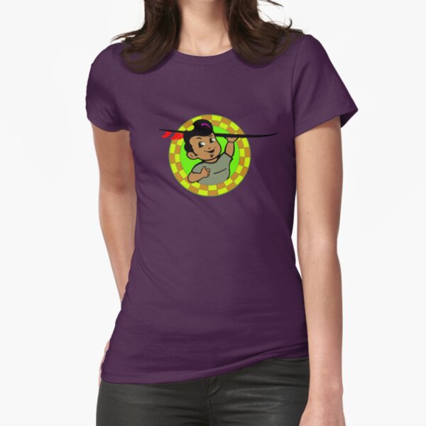 AMOK - retro surfer / surfboard Fitted T-Shirt