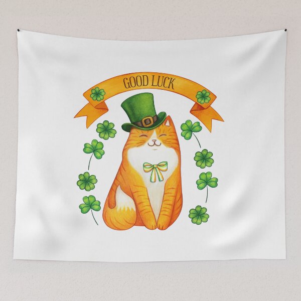 Item preview, Cat Leprechaun T-Shirt Cat Lover Shamrock St Patrick_s Day designed and sold by TheFlipRepublic.