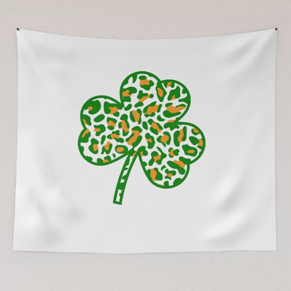 Item preview, Cute Shamrock Leopard Print St Patricks Day Irish Pattern T-Shirt designed and sold by TheFlipRepublic.