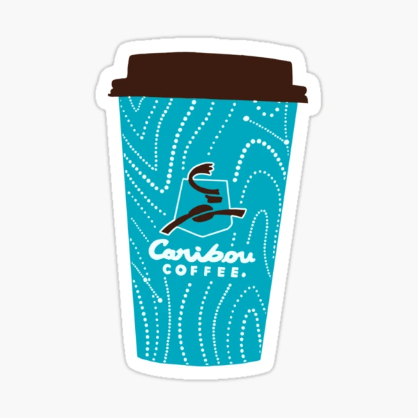 Caribou Coffee Cup" Sticker for Sale by Tyler-Jan | Redbubble