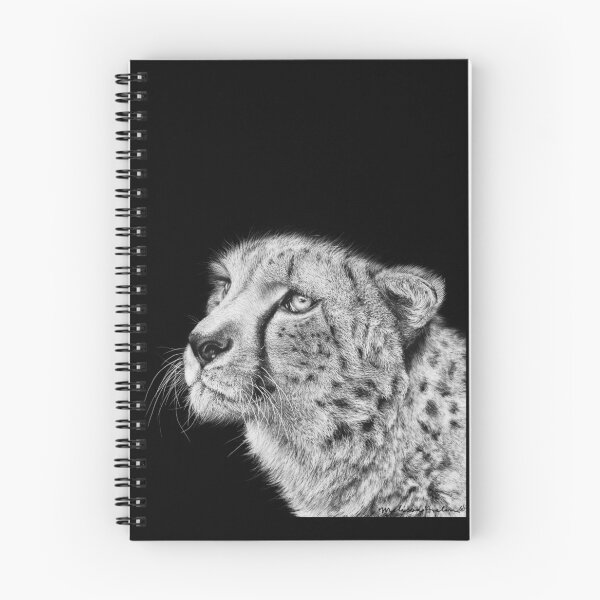 Item preview, Cheetah Black and White Art designed and sold by MHScratchboard.