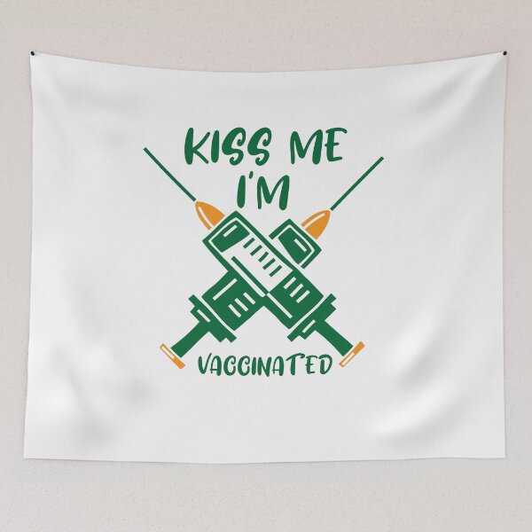 Item preview, Funny Kiss Me I am Vaccinated St Patrick_s Day Gift T Shirt designed and sold by TheFlipRepublic.