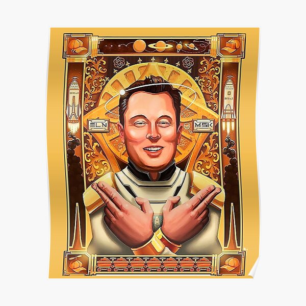 Elon Musk Posters | Redbubble