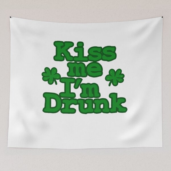 Item preview, Kiss Me I am Drunk Shirt Funny Green St Patricks Day T-Shirt designed and sold by TheFlipRepublic.