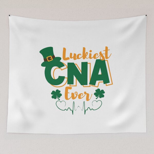 Item preview, Luckiest CNA Nurse Ever Shamrock Top Hat St Patrick_s Day T-Shirt designed and sold by TheFlipRepublic.