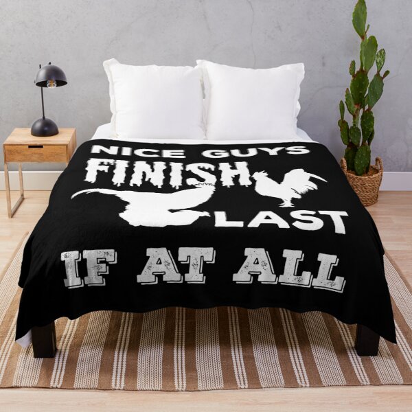 Item preview, Nice Guys Finish Last If At All Funny Rooster Mating Silhouette designed and sold by YomeHayin.