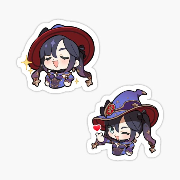 Genshin Impact Chibi Mona Sticker
