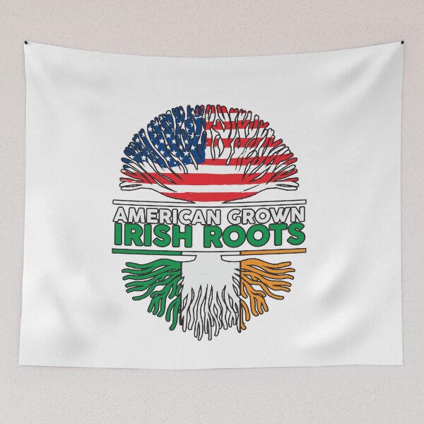 Item preview, St Patricks Day Irish American Flag Grown Roots USA Gift T-Shirt designed and sold by TheFlipRepublic.