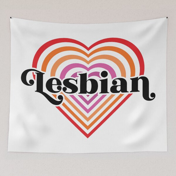 Item preview, Lesbian Pride Heart designed and sold by lavenderhearts.