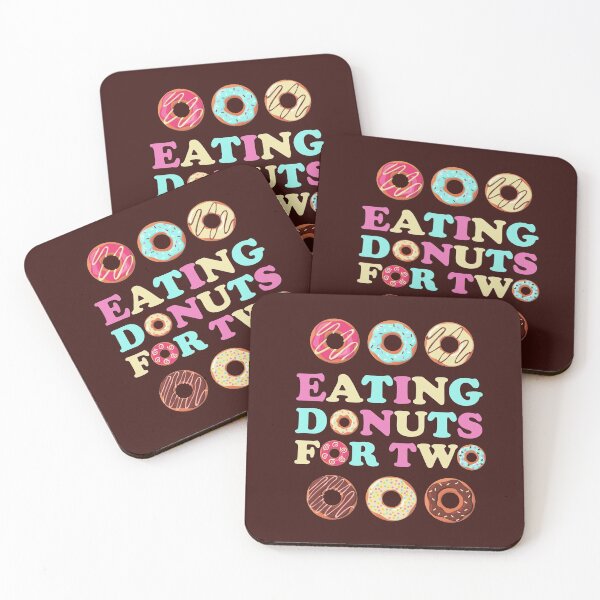 Item preview, Pregnant Mom Eating Donuts For Two Funny Pregnancy Doughnut designed and sold by gkao.