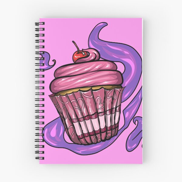 Item preview, Cute pink strawberry cupcake  designed and sold by Miaart365.