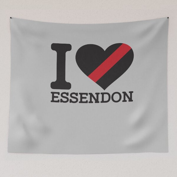 Item preview, “I love Essendon” AFL Inspired Inspired Apparels, Merchandise, T Shirts, Leggings, Skirt, Mask, Apron, Eco Bag designed and sold by Ink Inc.