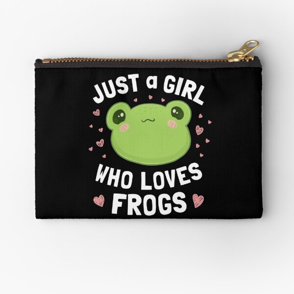 Item preview, Just A Girl Who Loves Frogs Kawaii: Chubby Cottagecore Aesthetic Froggy, Perfect for Teens and Birthday Celebrations designed and sold by MinistryOfFrogs.