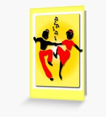 Rock, Bop Jump & Jive Greeting Card