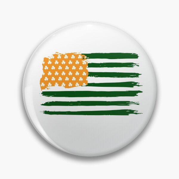 Item preview, American Flag St Patricks Day T Shirt Vintage Irish Lucky T-Shirt for men and women designed and sold by TheFlipRepublic.