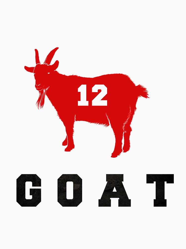 Brady Goat 12 Red Tampa T-Shirt by Official Goat Gear, Large