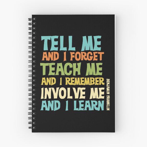 Item preview, Educational Text Quote Involve Me designed and sold by peacockcards.