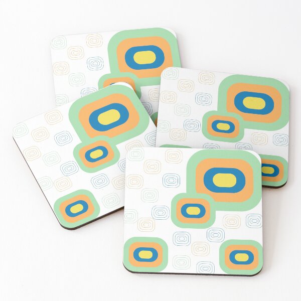 Item preview, colorful shapes pattern designed and sold by KIKOOSTORE.