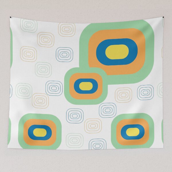 Item preview, colorful shapes pattern designed and sold by KIKOOSTORE.