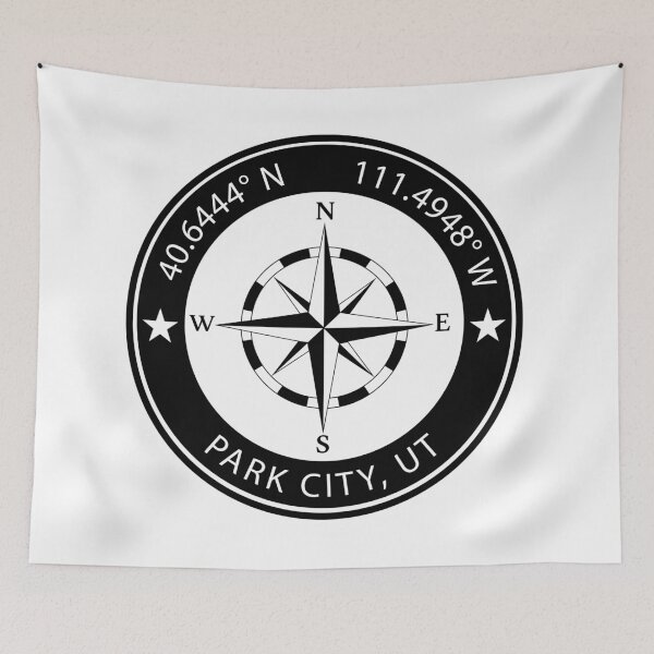 Item preview, Park City, Utah Geographical Coordinates designed and sold by TeeOhGraphics.