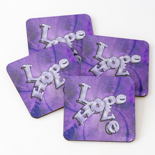 Item preview, Inspirational Quote & Purple Spiritual Graphic Design Hope & Love designed and sold by Cute & Sassy Custom Gifting Boutiques.