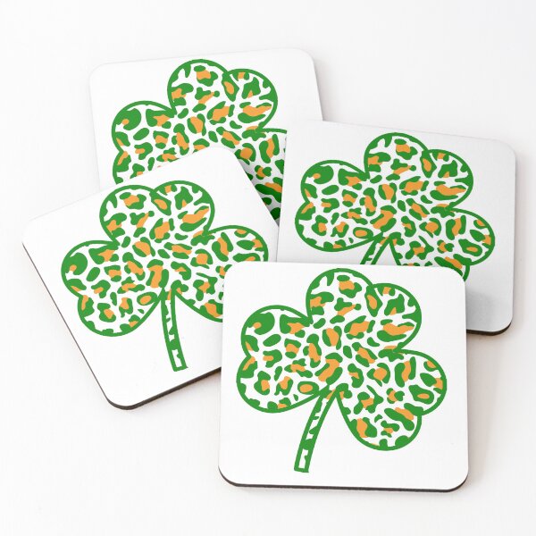 Item preview, Cute Shamrock Leopard Print St Patricks Day Irish Pattern T-Shirt designed and sold by TheFlipRepublic.