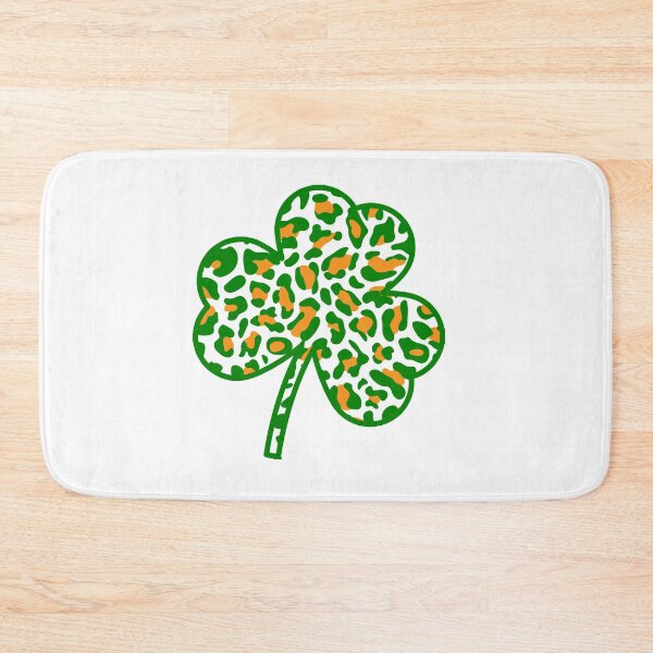 Item preview, Cute Shamrock Leopard Print St Patricks Day Irish Pattern T-Shirt designed and sold by TheFlipRepublic.