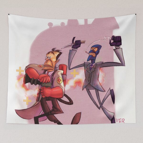 Item preview, TF2 Spy and Medic designed and sold by victorroa.