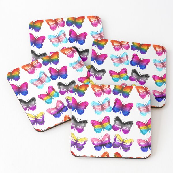Item preview, LGBTQ+ Pride Butterflies designed and sold by leashonlife.