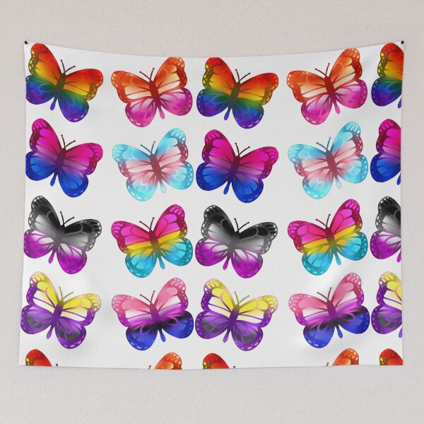 Item preview, LGBTQ+ Pride Butterflies designed and sold by leashonlife.