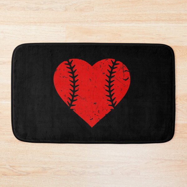 Aperçu de l'œuvre Coeur de Saint Valentin de baseball softball créée et vendue par TopDawgDesigns.