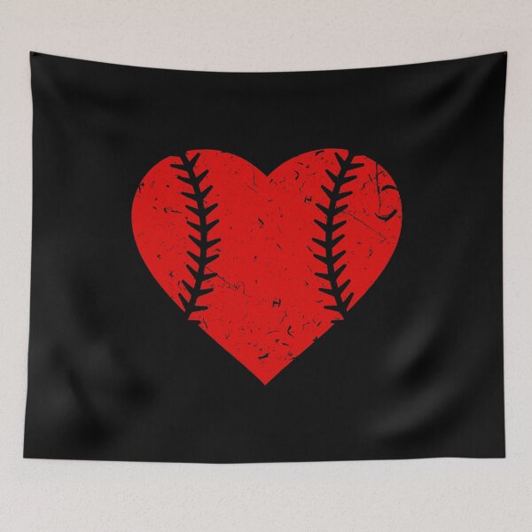Item preview, Baseball Softball Valentines Day Heart designed and sold by TopDawgDesigns.