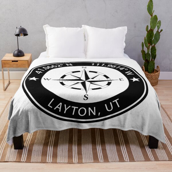 Item preview, Layton, Utah Geographical Coordinates designed and sold by TeeOhGraphics.