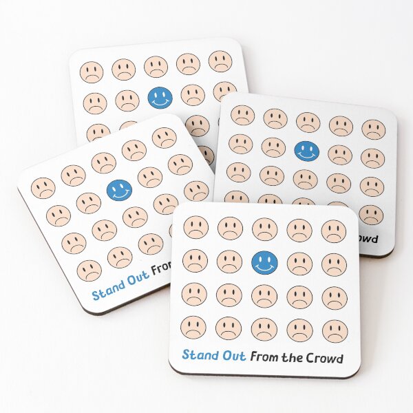 Item preview, Stand Out From the Crowd: Inspirational, Motivational, Smiley Face Wall Art and T-Shirt designed and sold by EmilySutin.