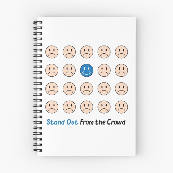 Item preview, Stand Out From the Crowd: Inspirational, Motivational, Smiley Face Wall Art and T-Shirt designed and sold by EmilySutin.