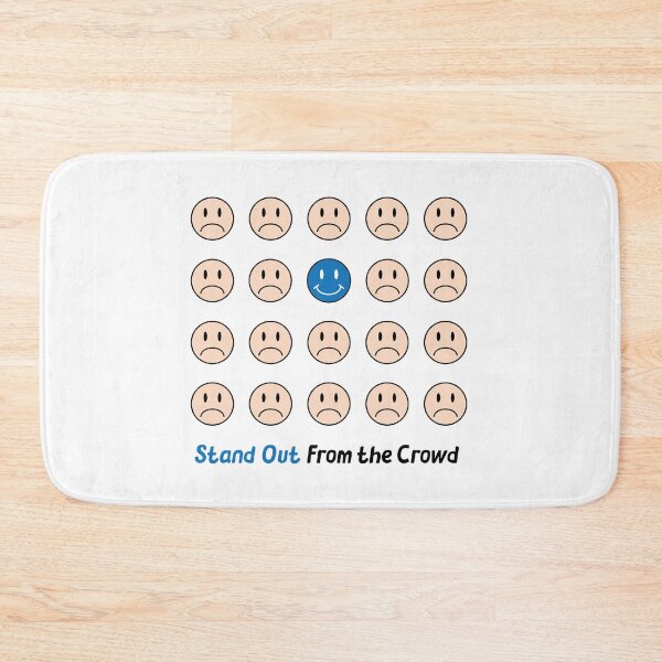Item preview, Stand Out From the Crowd: Inspirational, Motivational, Smiley Face Wall Art and T-Shirt designed and sold by EmilySutin.